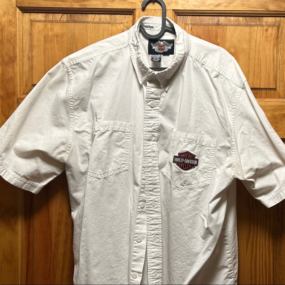 Harley-Davidson Cream Short Sleeve Shirt
